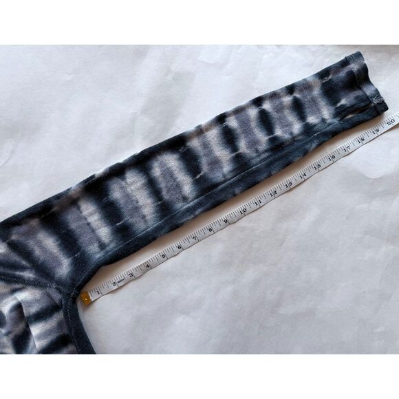 NWOT We the Free Psychedelic Mock Neck Tie Dye Long Sleeve Top in Black Gray M - Picture 11 of 15